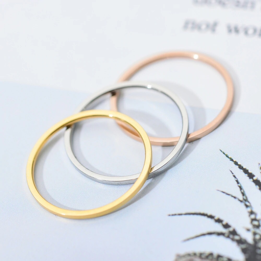 Smooth Stainless Steel Ring - Picture 5 of 5